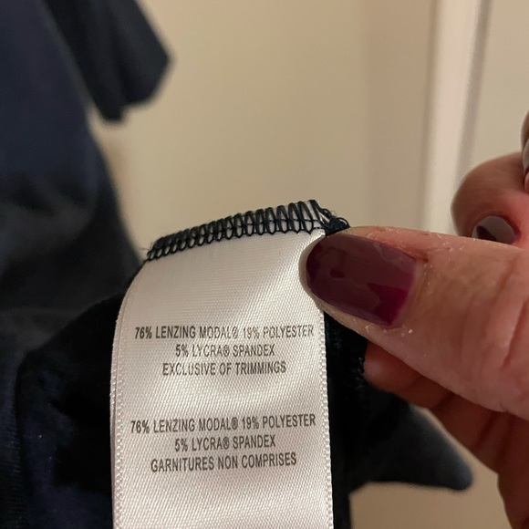 Lole Dark Blue 3/4 Sleeve Top - Picture 6 of 6